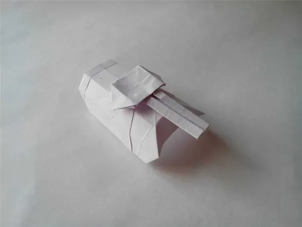 Как сделать боевую технику из бумаги оригами. Военная техника своими руками. 87