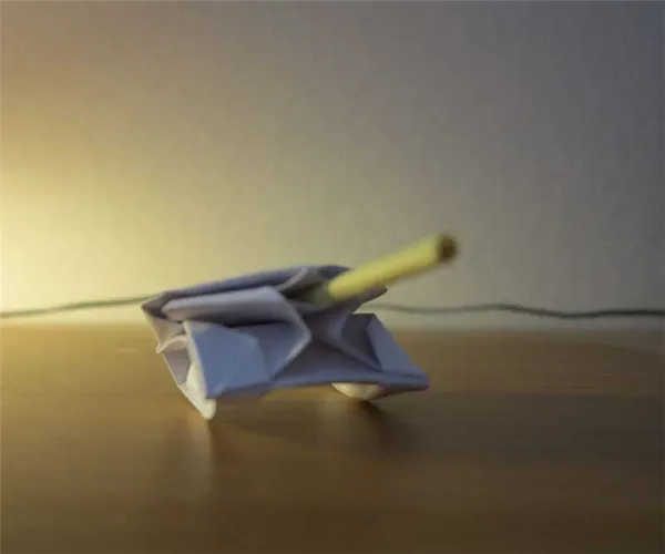 Как сделать боевую технику из бумаги оригами. Военная техника своими руками. 47