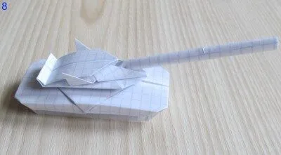 Как сделать боевую технику из бумаги оригами. Военная техника своими руками. 66