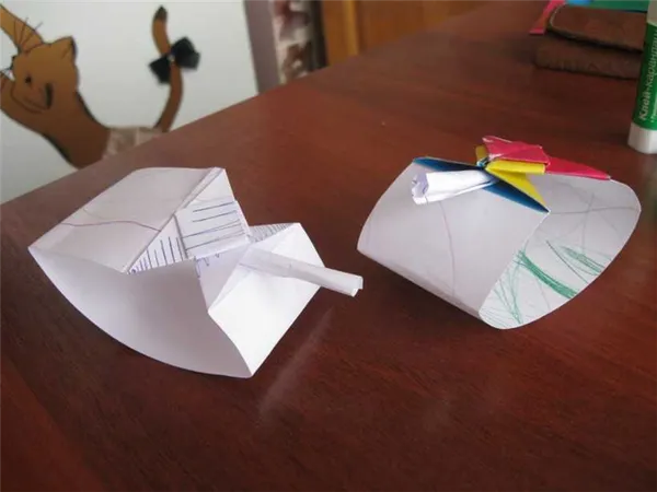 Как сделать боевую технику из бумаги оригами. Военная техника своими руками. 96