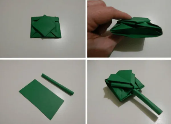 Как сделать боевую технику из бумаги оригами. Военная техника своими руками. 11