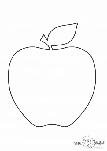 Трафарет яблока