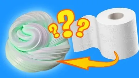 Как сделать слайм из туалетной бумаги?