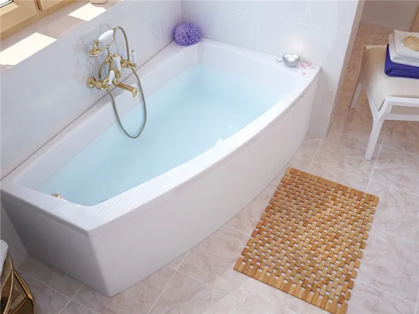 Угловая ванна в интерьере: плюсы и минусы, примеры дизайна. Дизайн ванной комнаты с угловой ванной. 2