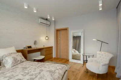 Ламинат на стене в спальне: 80 уютных вариантов отделки для минималистичных интерьеров. Ламинат на стене в спальне. 12