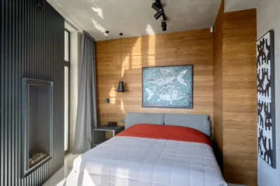 Ламинат на стене в спальне: 80 уютных вариантов отделки для минималистичных интерьеров. Ламинат на стене в спальне. 3