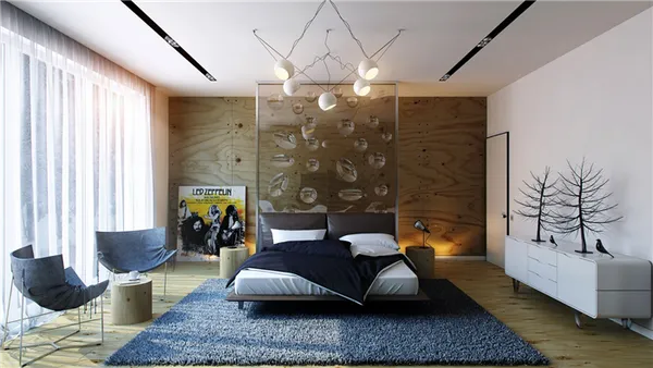 спальня в стиле модерн фото декора