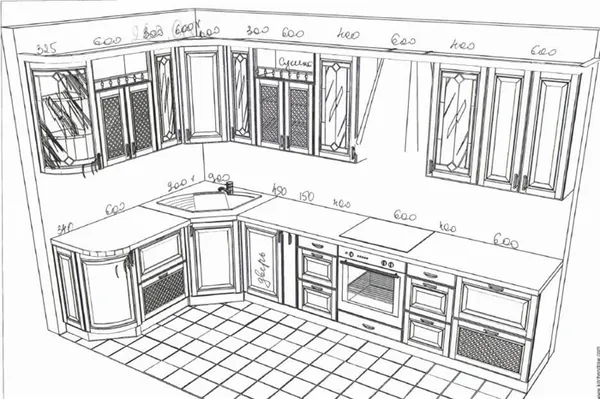 Варианты дизайна кухни с мойкой в углу. Угловая кухня с мойкой. 8