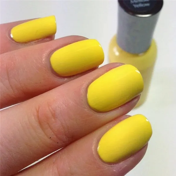 Желтый маникюр 2023: фото трендовых новинок дизайна на короткие и длинные ногти. Нежно желтый маникюр. 101