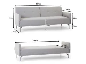 Размеры дивана еврокнижка