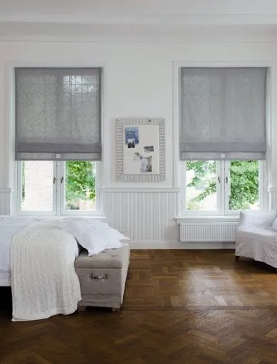 Серые шторы в спальне: примеры сочетания серого цвета с обоями, фото модных новинок, варианты дизайна. Серые шторы в спальне. 16