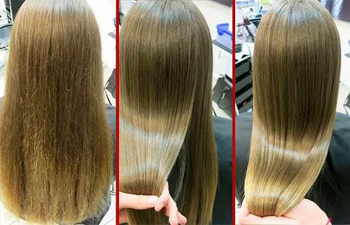 стрижка волос горячими ножницами — до и после