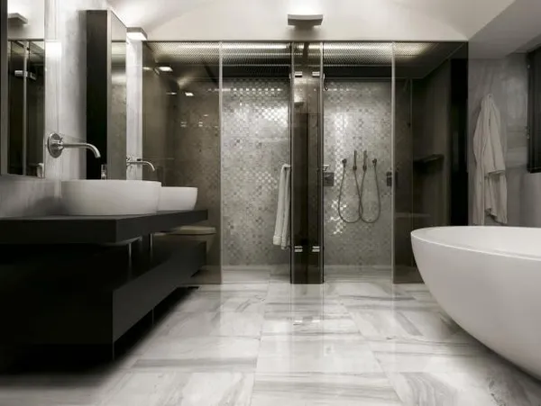 Большие ванные комнаты: примеры эксклюзивных интерьеров. Большая ванная комната. 36