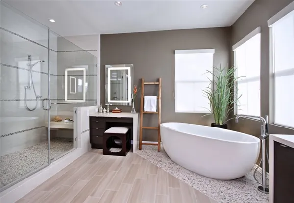 Большая ванная комната минимализм
