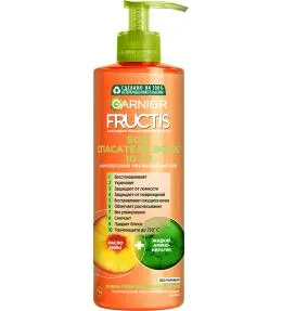 Garnier Fructis «SOS Спасатель волос 10 в 1» Комплексный несмываемый крем-уход против ломкости и секущихся кончиков для термозащиты и восстановления поврежденных волос, 400 мл
