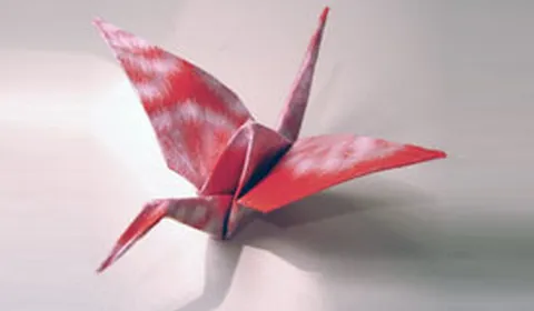 Журавлик оригами