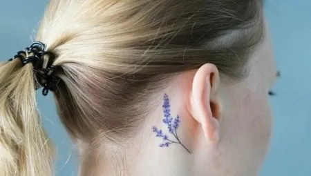 Все что вам нужно знать о татуировках за ухом. Тату за ухом. 2