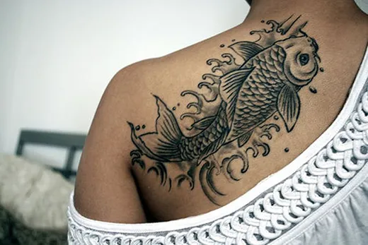 Значение татуировки «Рыба». Тату рыбы для женщин. 17
