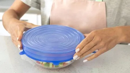 Силиконовые растягивающиеся крышки для посуды: описание и предназначение. Силиконовые крышки для посуды растягивающиеся. 3
