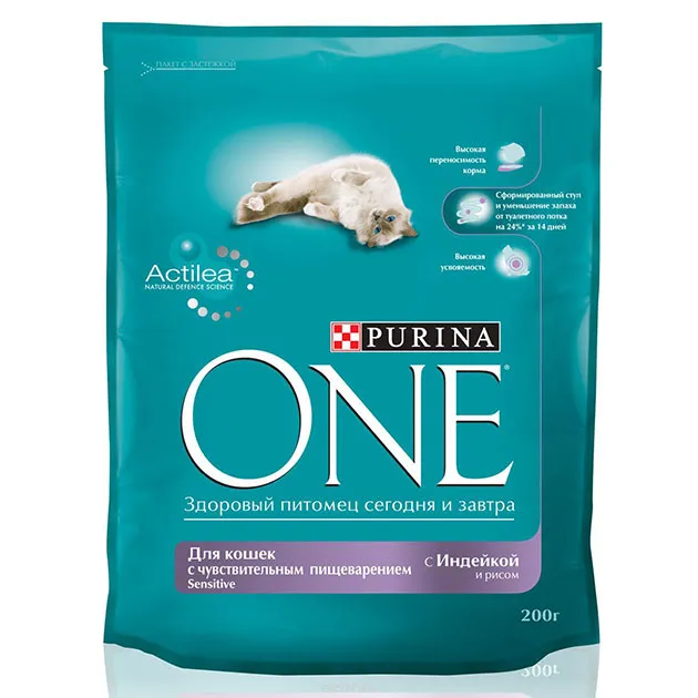 Особенности кормов для котят PURINA ONE 18