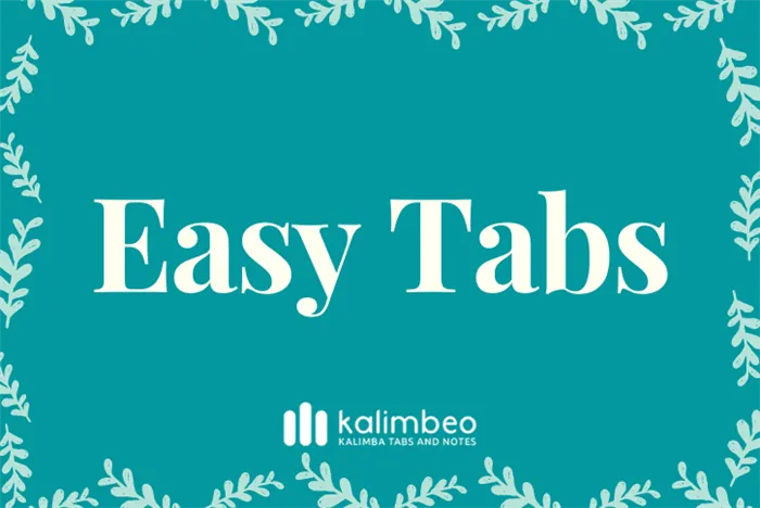 easy-kalimba-tabs