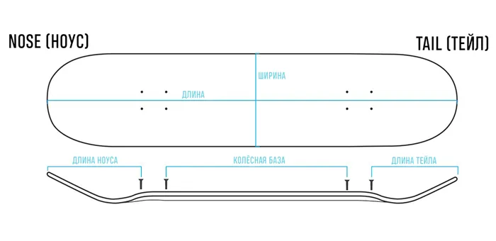 Деки для скейтбордов: виды, размеры, формы, советы по выбору 6
