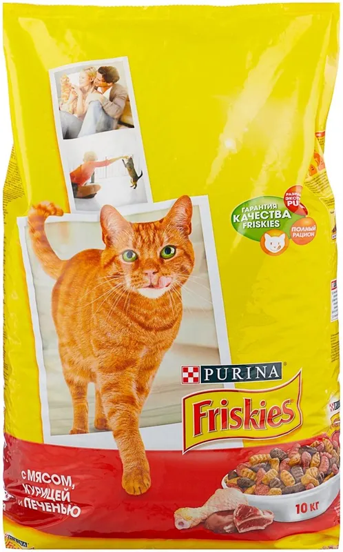 Friskies профилактика МКБ, с курицей, с печенью, с мясом