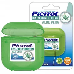 Вощеная зубная нить Pierrot Dental Floss с алоэ вера, 50 м