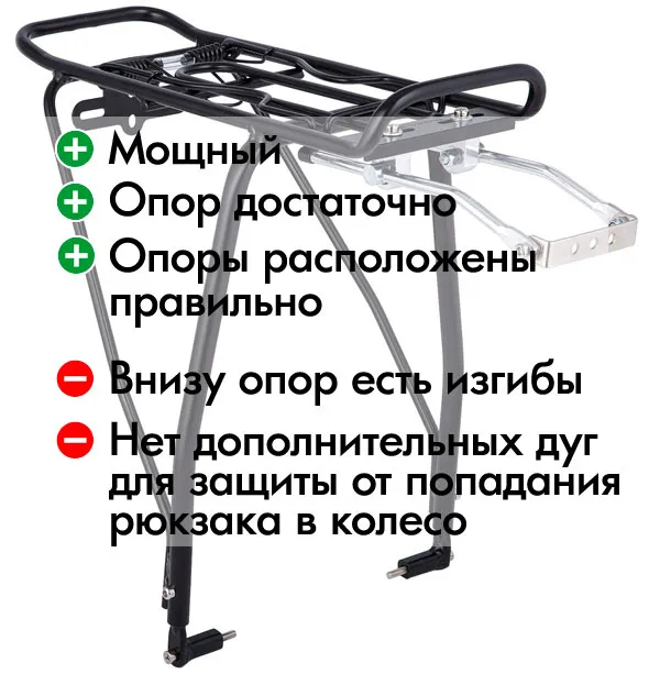 Велосипедный багажник традиционной конструкции