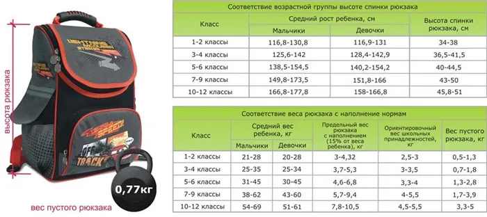 рюкзак для первоклассника как выбрать правильно